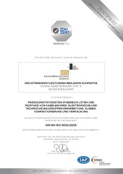 DIN EN ISO 9001 Zertifikat-1